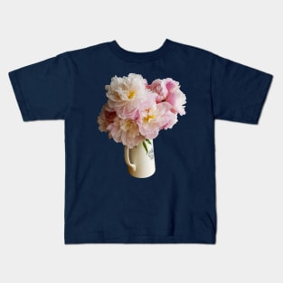 Peony Flowers in a Jug Kids T-Shirt